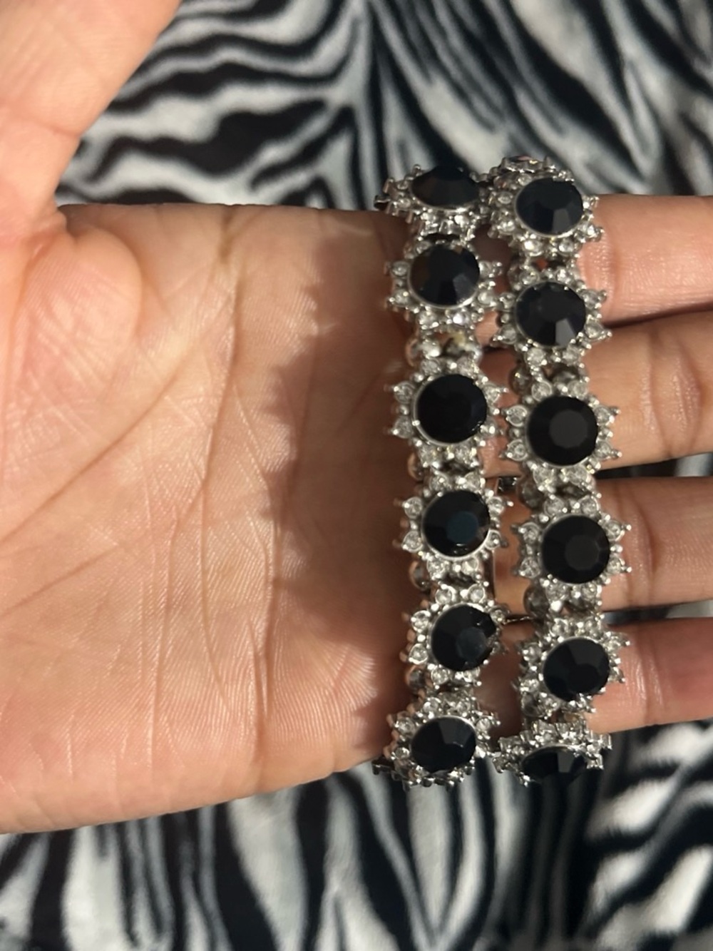 Black Crystal Tennis Bracelet - Women Jewelry